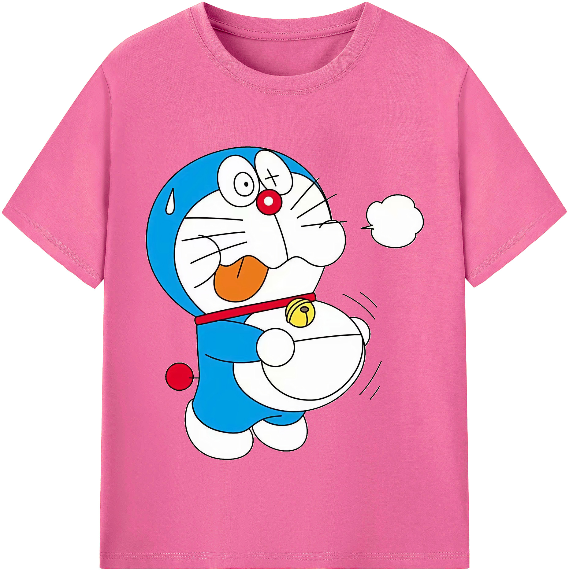 （画像用） ドラえもん Doraemon レディースカジュアルプリントTシャツ（綿100％）